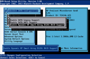 hp smart array controller launch setup